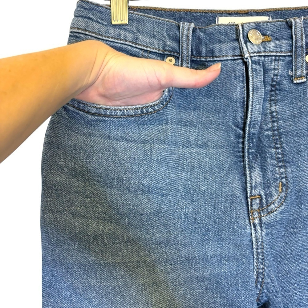 Madewell jeans slim demi-boot crop high rise medium wash size 26 - Picture 4 of 10